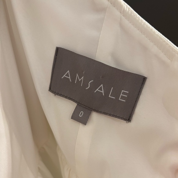 Amsale Jamie Dress in Ivory, Size 0 - Picture 8 of 15